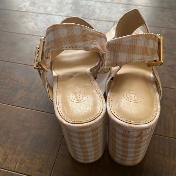 Urban outfitters Rachel Gingham strappy platform heels - Picture 7 of 14